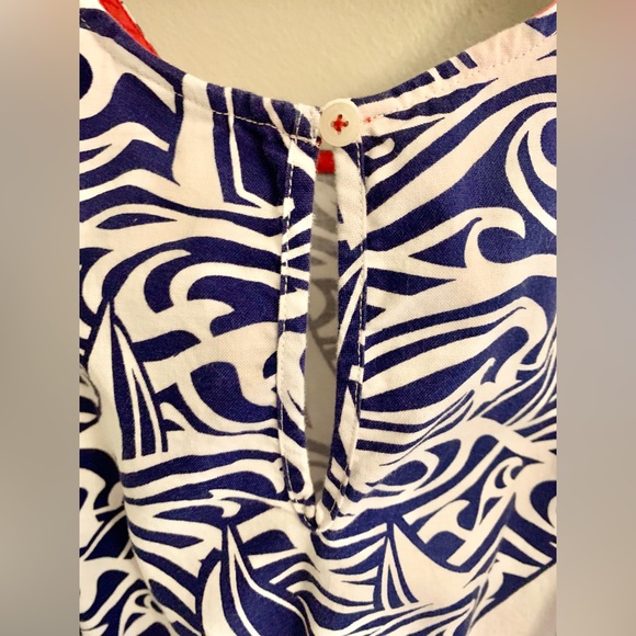 Vineyard Vines girl’s 5 S Romper blue white red EXCELLENT Summer Shorts NEW - Picture 3 of 5